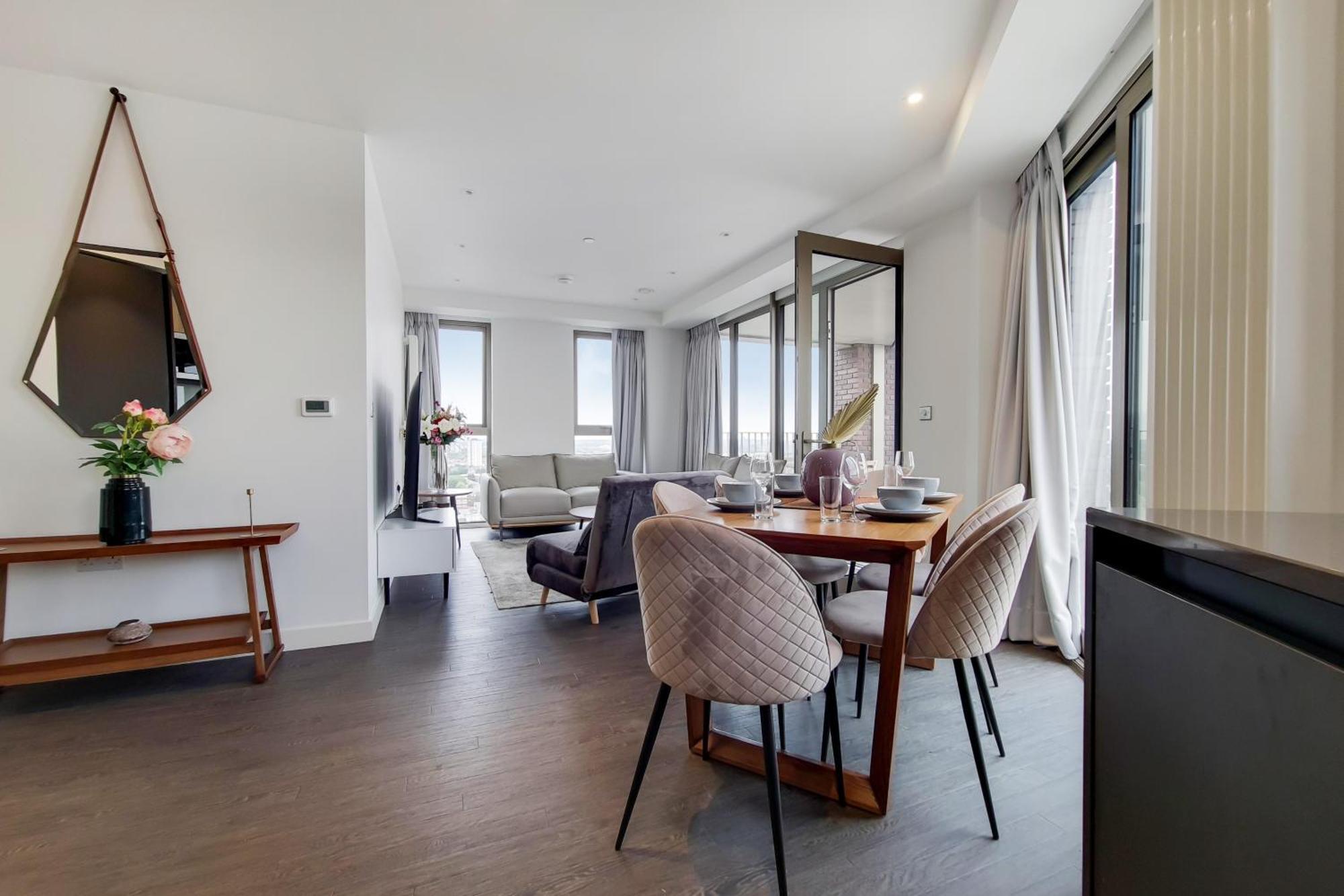 Deluxe Three Bedroom Apartment By London Excel Stays Exteriér fotografie